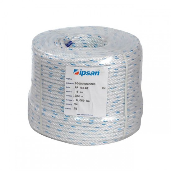 NAYLON HALAT 8 MM (200 MT)  -İPSAN